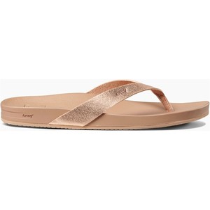 2023 Reef Mujer Cushion Court Flip Flops Rose Gold RF0A3FDS